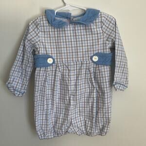 Cecil & Lou Plaid Long Sleeve bubble size 18 mo